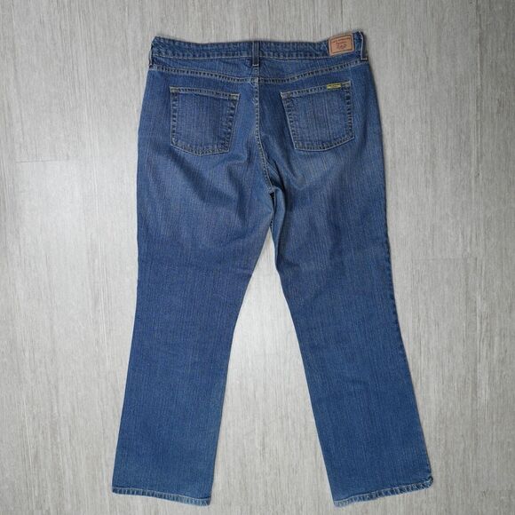 Y2K Levis Signature Mid Rise Bootcut Misses Size 16 M Stretch Denim Blue 36x31 - Picture 2 of 10